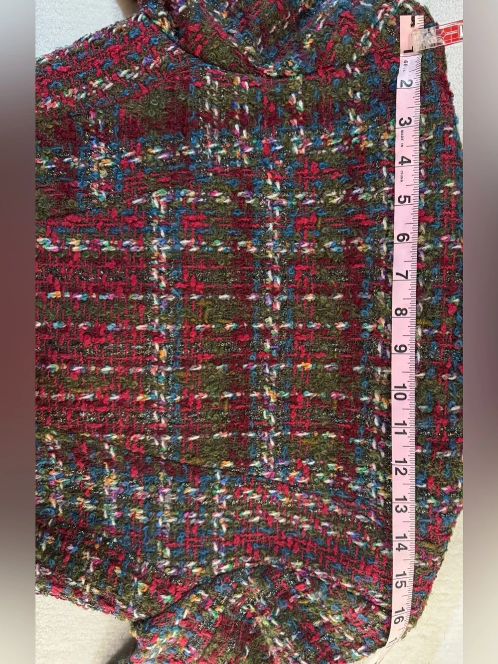 Christian Lacroix Bazaar Multicolor Boucle Blazer Fringe Trim Designer Jacket - Picture 8 of 14
